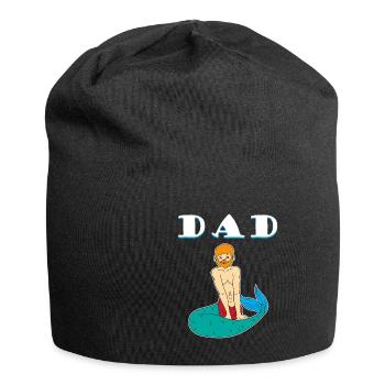Cadeau papa sirène sirène fishwife - Bonnet en jersey - noir - Devant