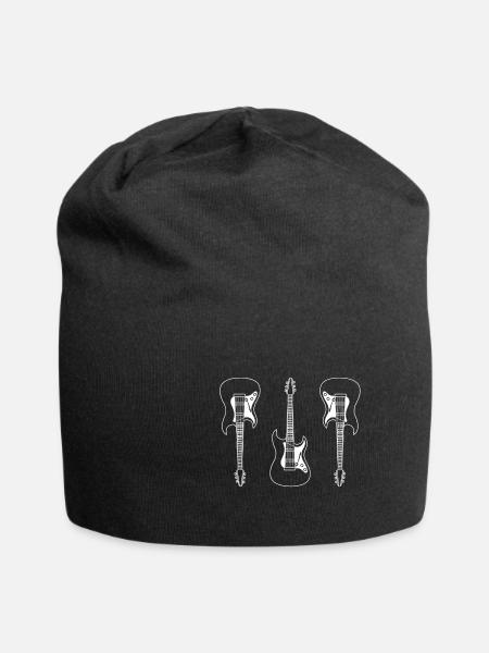 Guitar - Guitar Guitarist Guitar Electric Guitar eGita - Jersey Beanie - black