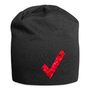 OK check mark - Jersey Beanie - black - Front