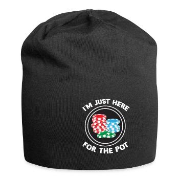 Poker Spieler Casino Texas Hold Em All In Geschenk - Jersey-Beanie - Schwarz - Vorne