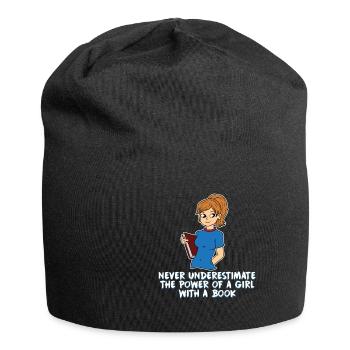 Livres Livre Lecture Bouquine fille cadeau - Bonnet en jersey - noir - Devant