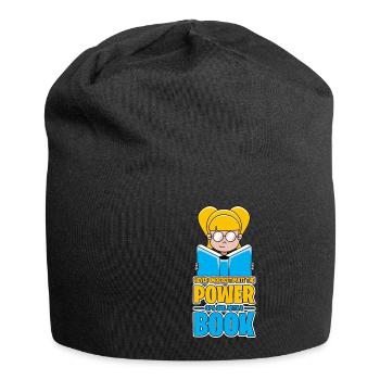 Livres Livre Lecture Bouquine fille cadeau - Bonnet en jersey - noir - Devant