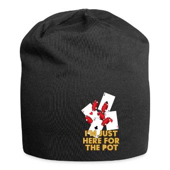 Poker Spieler Casino Texas Hold Em All In Geschenk - Jersey-Beanie - Schwarz - Vorne