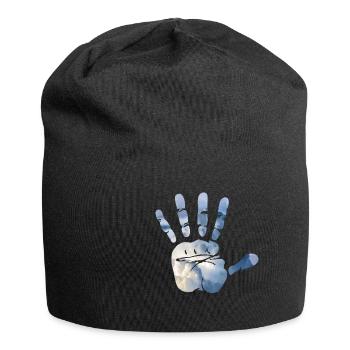 Hand Clouds - Jersey Beanie - black - Front