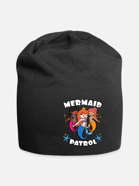 Mermaid Patrol - Jersey-Beanie - Schwarz