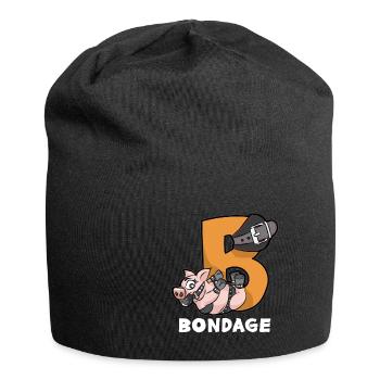 BONDAGE BDSM Fesseln Fetisch Handschellen Sex - Jersey-Beanie - Schwarz - Vorne