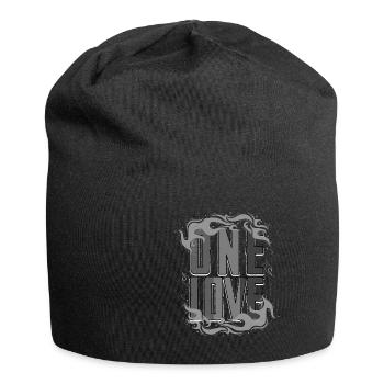 Flame reggae colors cool gift - Jersey Beanie - black - Front