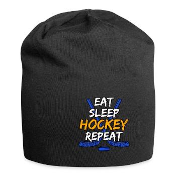 Mangez Sommeil Hockey Repeat - Bonnet en jersey - noir - Devant