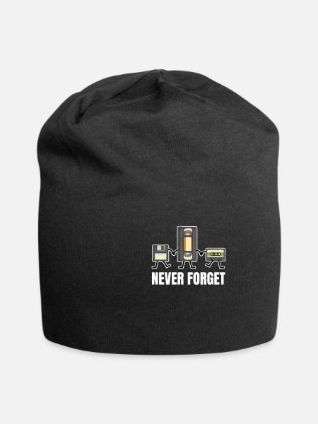 Diskette Videokassette Kassette Retro Classic 90er - Jersey-Beanie - Schwarz