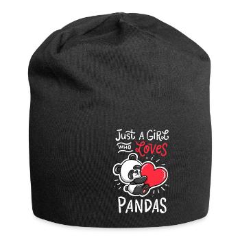 Panda - Jersey-Beanie - Schwarz - Vorne