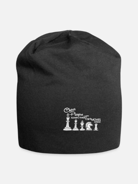 Chess Chess Game Jeu de société Sport Hobby Gift - Bonnet en jersey - noir