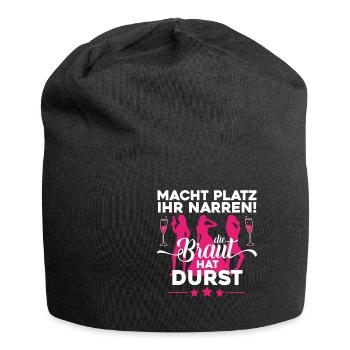 Junggesellinnenabschied Team Braut Geschenk - Jersey-Beanie - Schwarz - Vorne