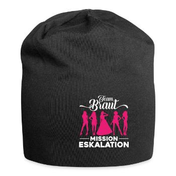 Junggesellinnenabschied Team Braut Geschenk - Jersey-Beanie - Schwarz - Vorne