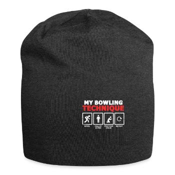 Bowling Team Bowler Bowling Bowling Technique Gift - Jersey Beanie - charcoal grey - Front
