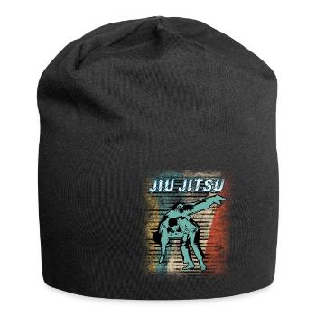 Vintage Jiu Jitsu Kampfsport - Jersey-Beanie - Schwarz - Vorne