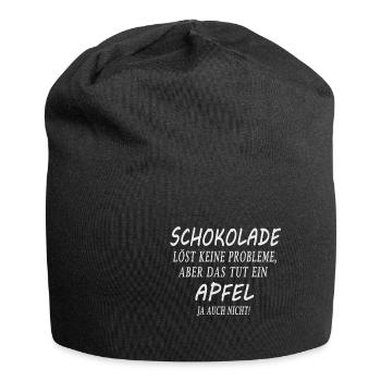 Schokolade und kein Apfel - Jersey-Beanie - Schwarz - Vorne