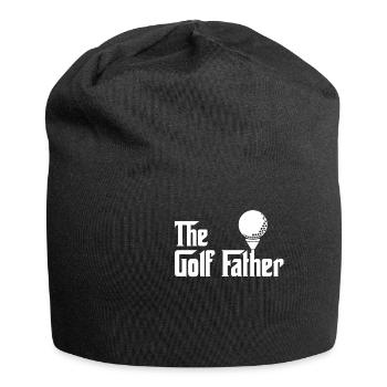 Golfen Golfer Golf Vater Lustig Geschenk - Jersey-Beanie - Schwarz - Vorne