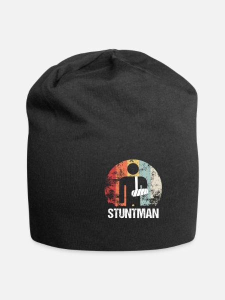 Stuntman Arm Gebrochen Bruch Geschenk Krankenhaus - Jersey-Beanie - Schwarz