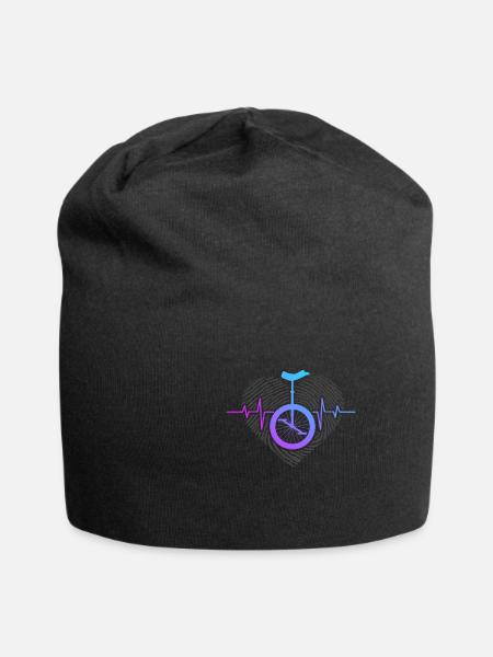 Einrad Herz Puls DNA Hobby Fahrrad - Jersey-Beanie - Schwarz