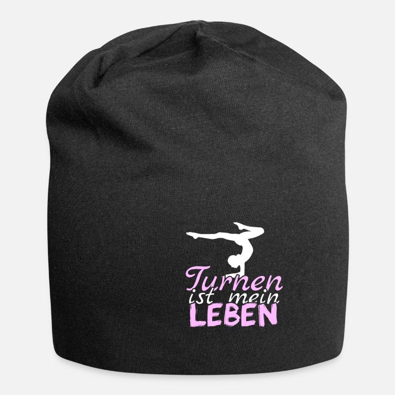 Turnen Liebe Geschenk - Jersey-Beanie - Schwarz