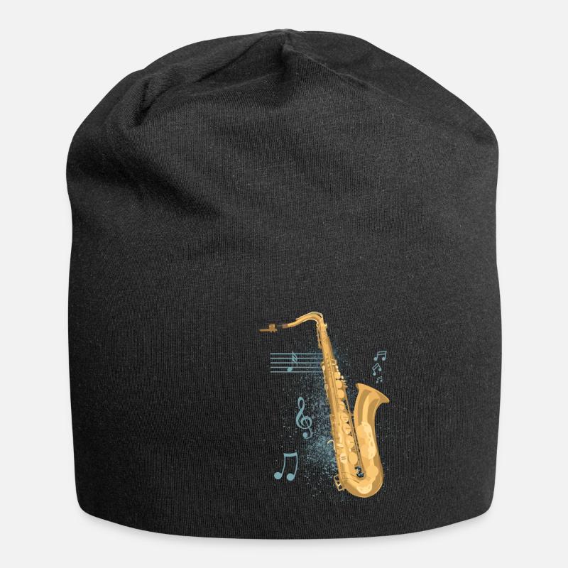 saxophone - Jersey Beanie - black