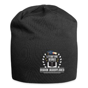 Diplôme en littérature - Bonnet en jersey - noir - Devant