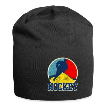 Eishockey Eishockey Eishockey - Jersey-Beanie - Schwarz - Vorne