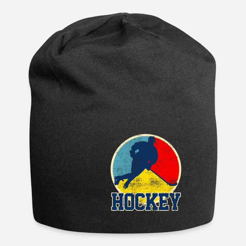 Eishockey Eishockey Eishockey - Jersey-Beanie - Schwarz
