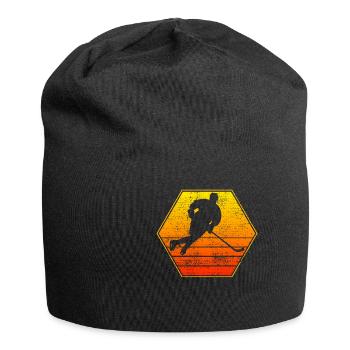 Eishockey Eishockey Eishockey - Jersey-Beanie - Schwarz - Vorne