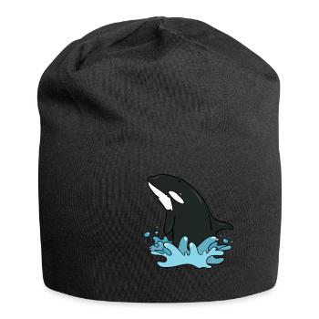killer whale - Jersey Beanie - black - Front