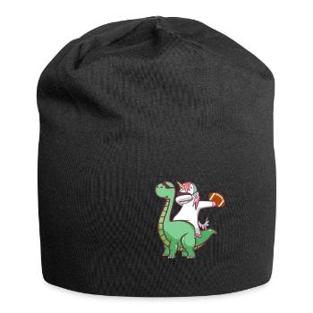 Unicorn Fantasy Football Dinosaur Gift - Jersey Beanie - black - Front