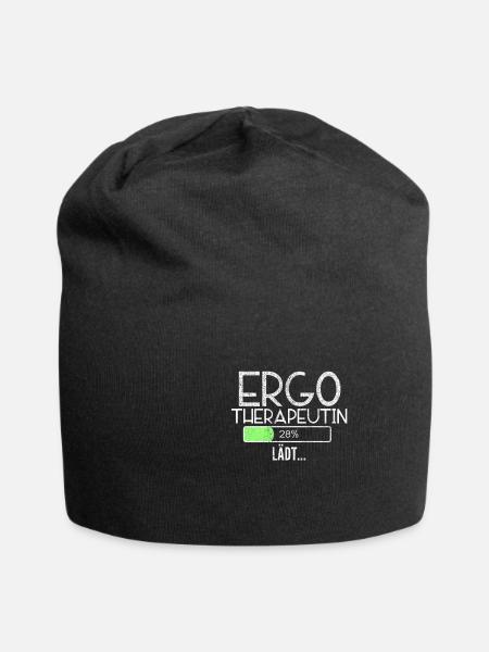 Ergotherapeutin Geschenk Ausbildung Lustig - Jersey-Beanie - Schwarz