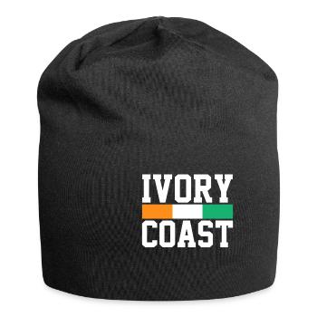 côte-d'Ivoire - Bonnet en jersey - noir - Devant