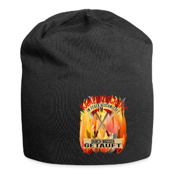 Fire brigade camaraderie gift voluntary - Jersey Beanie - black - Front