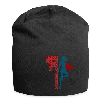 Superhero woman - Jersey Beanie - black - Front