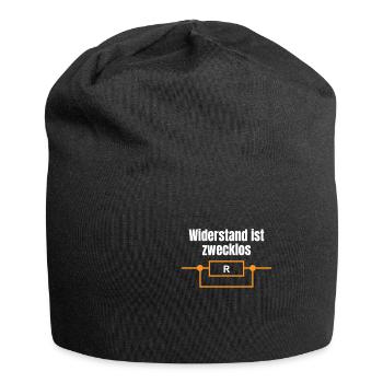 Electronics Technician Electrician Electricity Volt Watt Ohm - Jersey Beanie - black - Front