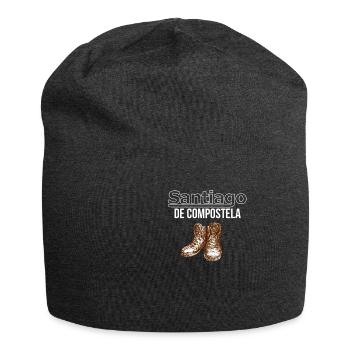 Santiago de Compostela Jakobsweg Pilgern - Jersey-Beanie - Anthrazit - Vorne