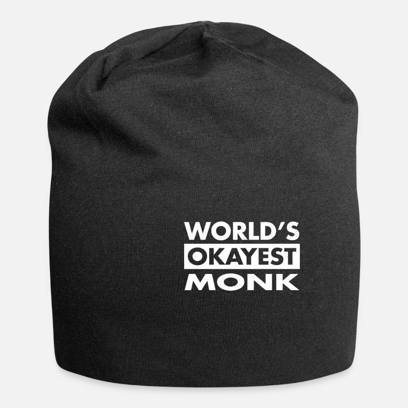 FUNNY MONK SHIRT - Jersey-Beanie - Schwarz