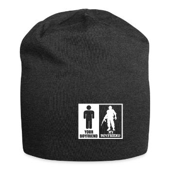 Mein Freund Dein Freund Vergleich Soldat Polizist - Jersey-Beanie - Anthrazit - Vorne