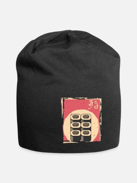 Sushi - Jersey-Beanie - Schwarz