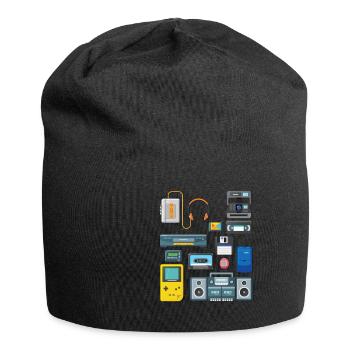 90s party outfit costume clothes clothing - Jersey Beanie - black - Front