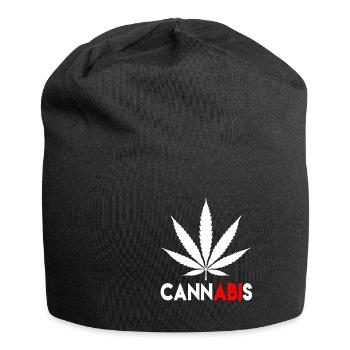 Abi, Abschluss, Matura | Design - Jersey-Beanie - Schwarz - Vorne