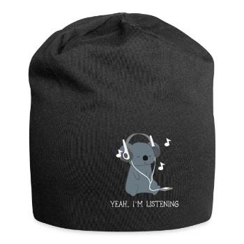 Koala - Koalas - Koalafan - Musik - Geschenk - Jersey-Beanie - Schwarz - Vorne