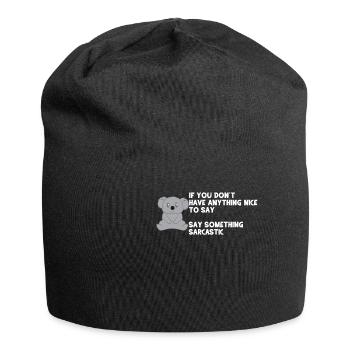 Koala - Koalas - Koalafan - Sarkasmus - Geschenk - Jersey-Beanie - Schwarz - Vorne