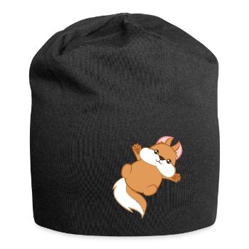 Eichhörnchen - Hörnchen - Geschenk - Niedlich - Jersey-Beanie - Schwarz - Vorne