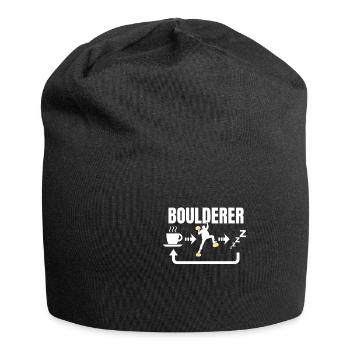 Bouldern - Jersey-Beanie - Schwarz - Vorne