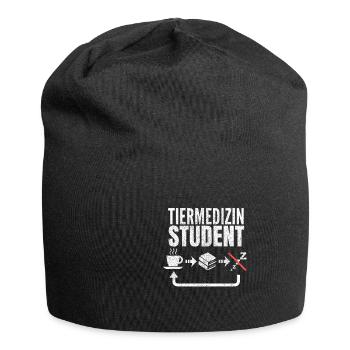 TiermedizinStudent Geschenk1 - Jersey-Beanie - Schwarz - Vorne