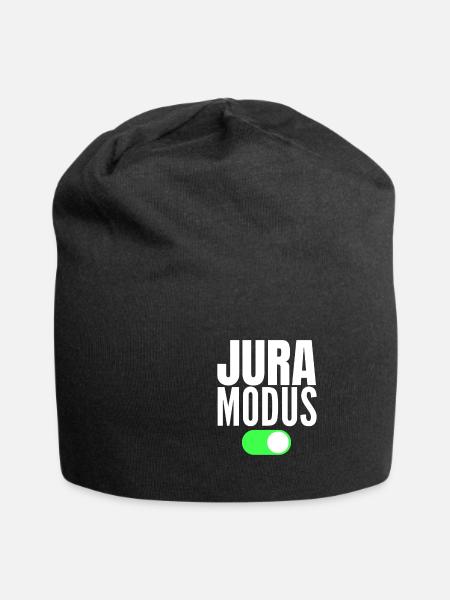 Jura Modus Anwalt Geschenk - Jersey-Beanie - Schwarz