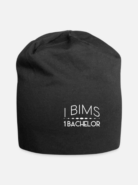 Abschluss Motto | graduation - design - Jersey-Beanie - Schwarz