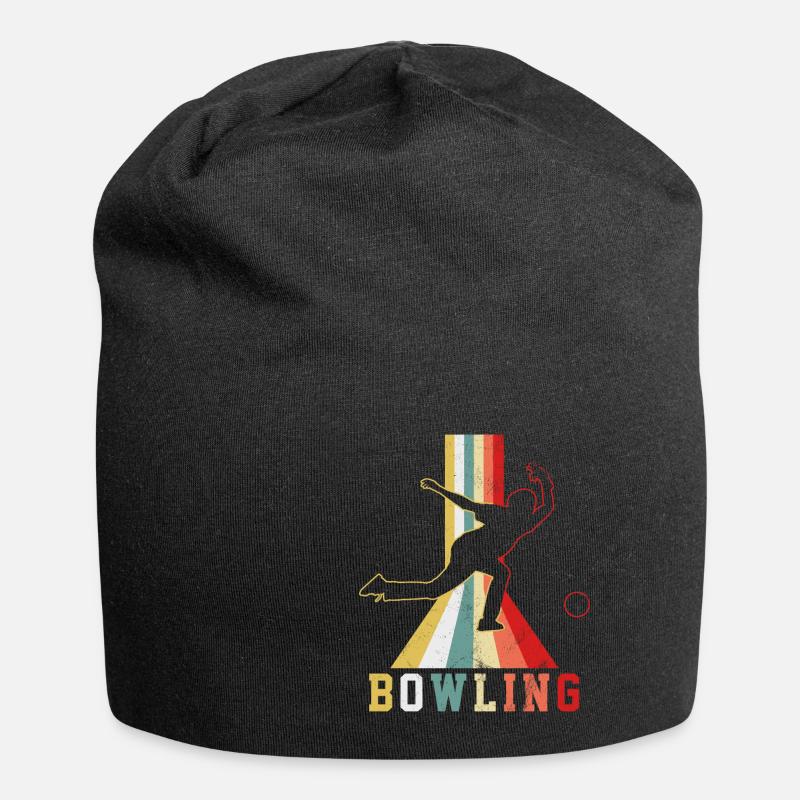Bowling - Jersey-Beanie - Schwarz